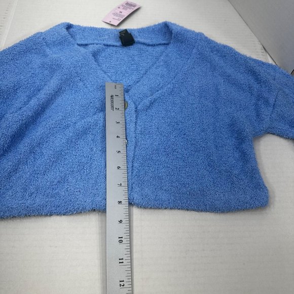 2 Piece Wild Fable Women's XS Blue Crop Sweater And Peach Ribbed T-Shirt New - Picture 11 of 16